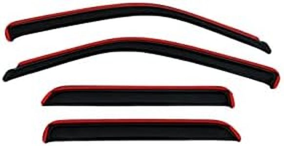 Auto Ventshade [AVS] In-Channel Rain Guards For 2009 - 2024 Dodge Ram 1500 (19-24 Classic Body Only); 2010-2025 Ram 2500 & 3500 Mega/Crew Cabs | Window Vent Visors, 4 pcs. - Smoke | 194109