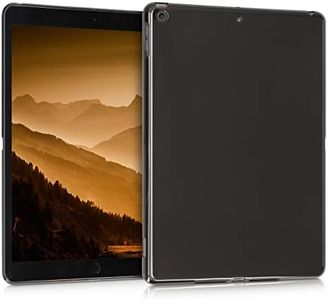 kwmobile Coque Tablette Compatible avec Apple iPad 10.2 (2019/2021) étui - Coque Protection en TPU - Noir-Transparent