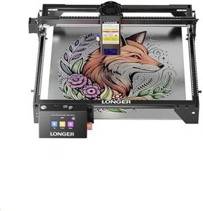LONGER Lasergravierer, Lasergravur- und Schneidmaschine mit 3,5-Zoll-Farb-Touchscreen, Offline-Gravur, 24000 mm/min, für Holz, Metall & Acryl, 20W, 400 × 365 mm Arbeitsfläche