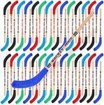 36 Pieces Hockey Pencils and Erasers Hockey Pencils for Kids Hockey Stick Pencils Field Hockey Party Decorations Hockey Sports Themed Party Favors for Students Sports Fans Reward Gifts, 8.7 Inch