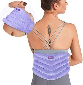 REVIX Microwave Heating Pad for Back Pain and Cramps Relief with Moist Heat, Extra Large Microwavable Heated Wrap for Lumbar, Waist, Stomach, Shoulder and Neck Hot or Cold Pack, Reusable, Portable