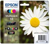 Epson C13T18064012 T1806 Multipack Ink Cartridge Pack, Genuine