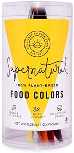 Plant-Based Food Color Variety Pack by Supernatural, Food Dye Powders, 4 Natural Colors, No Artificial Dyes, Gluten Free, Vegan (Pack of 4)