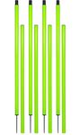 Kalindri Sports Slalom Poles with Spike for Agility Speed Strength Training Agility Speed Strength Training (Pack of 4)