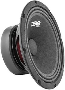 DS18 PRO-GM8.4 Loudspeaker - 8", Midrange, Black Steel Basket, 580W Max, 190W RMS, 4 Ohms - Premium Quality Audio Door Speakers for Car or Truck Stereo Sound System (1 Speaker)