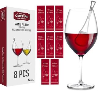 Wine Filters Removes Histamines and Sulfites: Stop it Wine Allergies - Purifies Wine without Compromising Taste and Purity(8 Packs)