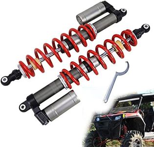 OUMURS Pair Adjustable Rear Air Shock Absorber Compatible with Polaris RZR S 800 2009-2014 Adjustable Preload, Compression Damping & Rebound Speed