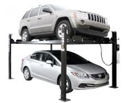 Atlas Apex 8 Extra Tall Garage Pro 4 Post Portable Auto Car Lift Home Jack Vehicle Hoist with Ramps ALI Certified