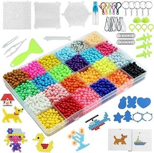 Set de Recharge de Perles D'eau,4800 Perles D'artisanat Eau Magique,en 24 Couleurs,Kit non Toxique,avec Accessoires pour Enfants Débutants DIY Jouets