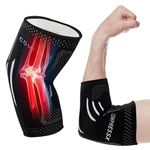 Compress Pro Elbow Support for Men & Women (1 Sleeve) - Compression Sleeve Arm Splint for Tennis, Golfers, Weightlifting, Tendonitis, Sports/Fitness Injuries - Joint Relief Treatment for Men & Women