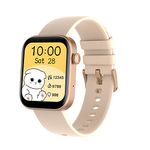 French Connection POP FIT Full Touch Smartwatch with Silicon Band, 1.8'' Large Display, Bluetooth Calling, 120+ Sport Modes, Heart Rate Monitor, Sleep Monitor, Multiple Watch Faces - FCSW02-H