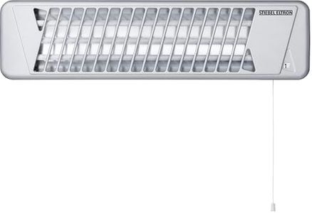 STIEBEL ELTRON 229339 Quartz Heater IW 120 for About 10 sqm, Metal, Three Heating Stages,Immediately Pleasant radiated Heat,Silver,0.4/0.8/1.2 kW