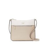 kate spade crossbody bag for women Leila top zip purse handbag for women (Light sand)