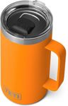 YETI Rambler Mug, Vacuum Insulated Stainless Steel Stackable Mug with Magslider Lid, King Crab, 24 oz (710 ml)