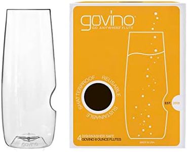 GOVINO 8Oz Champagne Flutes, 4 CT