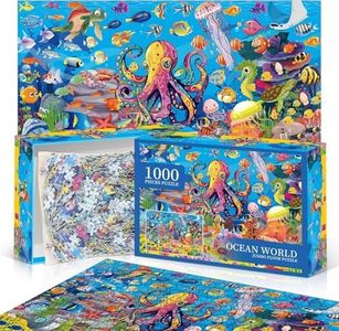 OSIMIG Jigsaw Puzzles - 1000 Piece Jigsaw Puzzles for Adults, Families (Ocean World) Pieces Fit Together Perfectly, Challenging Family Activity Perfect for Game Nights, 70 x 50 cm