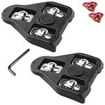 Compatible with Peloton Look Delta (9 Degree) Bike Cleats - Indoor Cycling & Road Bike Bicycle Cleat Set, Compatible with Peloton Indoor Bikes Pedals and Shoes Clipless Spinning and Cycle Shoes(Black)