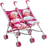 Double Doll Stroller for Twin Baby 
