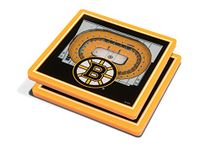 YouTheFan NHL Boston Bruins 3D StadiumViews Coasters, 4" x 4"