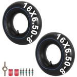 16x6.50-8 Inner Tubes, 16x650-8 16x7.50-8 16x750-8 Tire Tube For Lawn Mower,Golf Cart,Snow Blower,Farm Tractor,Wheelbarrow,ATV,Tillers, Heavy Duty Tube With TR-13 Straight Stem Valve 2pcs