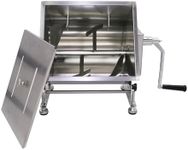 Hakka 15lb/7.5L Manual Meat Mixer, Stainless Steel 10L Tilt Tank Meat Mixer for Sausage (Mixing Max.15lb/7.5L for Meat)