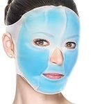 MATANA 5 Cooling Full Face Gel Mask, Ice Mask for Puffy Eyes - Reusable - Relaxation & Pain Relief – Use Hot or Cold to Relieve Stress & Tension, Headaches, Migraines, Hangovers, Fever, etc.