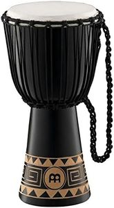 Meinl Percussion Djembe Hand Drum Circle Instrument, Carved Mahogany Headliner Series — NOT Made in China — African Mali Weave Ropes, 2-Year Warranty, Congo, Medium (HDJ1-M)