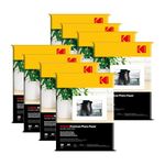 Kodak 200 GSM 4R (4x6) Glossy Photo Paper – Water Resistant, Pack of 8 x 100 sheets, Compatible with all Inkjet Printers