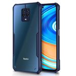 Pikkme Redmi Note 9 Pro/Note 9 Pro Max/Poco M2 Pro/Redmi Note 10 Lite Back Cover | Crystal Clear Transparent Back | Ultra Hybrid | Full Camera Protection | Bumper Back Case (Blue)