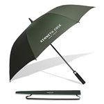 KENNETH COLE New York – Umbrella 23.5" Men/Women UV Protection Monsoon/Rainy & Sun Umbrella with Travel Sleeve/Cover (Green)