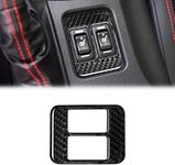 SUNJIKA Compatible with 1PCS Car Seat Heating Button Panel Cover Trim Carbon Fiber Interior Accessories for Subaru BRZ Scion FR-S Toyota 86 2013 2014 2015 2016 2017 2018 2019 2020 (Black)