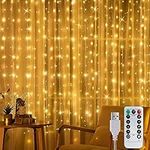 195 LED Curtain Tapestry Lights Bac