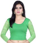 Fressia Fabrics Women's Stretchable Readymade Saree Blouse Crop Top Choli