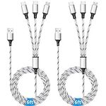 Multi Charging Cable, 6ft 2Pack Mul