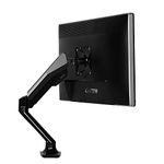 FLEXIMOUNTS F6 full Motion LCD arm Desk Monitor Mount for 10''-30'' Computer Monitor Deluxe Gas Spring arm,With Clamp or Grommet Desktop Support