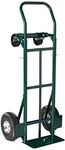 Harper Trucks 700 lb Capacity Super-Steel Convertible Hand Truck, Dual Purpose 2 Wheel Dolly and 4 Wheel Cart with 10 Pneumatic Wheels by Harper Trucks