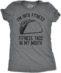 Womens Fitness Taco Funny Gym T Shirt Cool Humor Graphic Muscle Tee for Ladies Funny Womens T Shirts Cinco De Mayo T Shirt for Women Funny Fitness T Shirt Dark Grey M