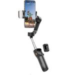 Hohem iSteady X3-3-Axis Mobile Gimbal with Fill Light, Detachable Remote, AI Tracker and Built in Extension Tripod Stand (Black)