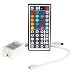 SUPERNIGHT RGB Controller 12V IR Remote Controller + RGB Control Box Dimmer Adjustable Controller for 5050 3528 RGB LED Light Strip