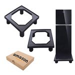 SAI PRASEEDA Heavy Duty Double Door_Single Door Fridge Stand/Washing Machine Stand/Dish Washer Stand_Black Color with Box Packing SPFSN8