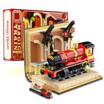 Magic Express & Train Station Building Toys Set, Train Gift for Fans 8+, Building Sets for Boys 8-12, Ideal Collectible and Display for Men and Women (929 PCS)