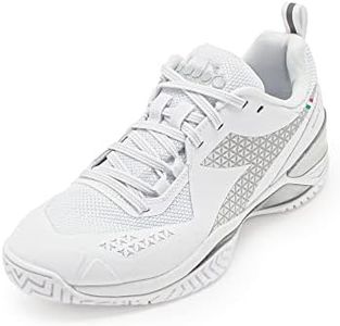 Diadora Women's Blushield Torneo 2 All Ground Tennis Shoe (White/White/White, 7.5)