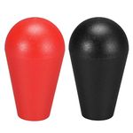 uxcell Ellipse Oval Joystick Head Rocker Ball Top Handle American Type Arcade Game DIY Parts Red Black 2Pcs