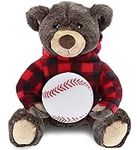DolliBu Brown Bear with Baseball Pl