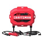 Craftsman CMXCESM259 1.5A 6V/12V Automotive Battery Charger and Maintainer - Ideal for Power Sports, Motorcycle, Car and Boat Batteries