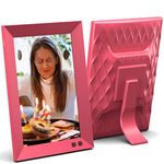 Lola Smart Digital Picture Frame 8 Inch, Share Moments Instantly via E-Mail or App - Pomegranate