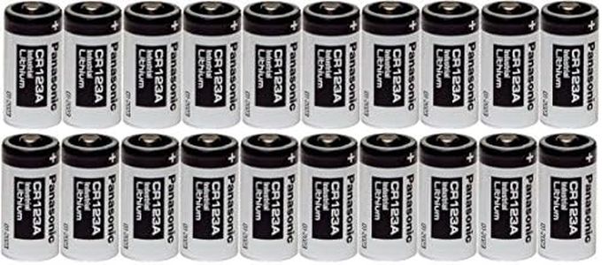 Panasonic 20 CR123A 123A Industrial 3V Lithium Batteries