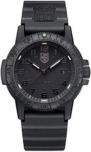 Luminox Leatherback SEA Turtle Giant Blackout XS.0321.BO.L Herrenuhr 44mm - Militäruhr in Schwarz mit Datumsanzeige 100m wasserdicht