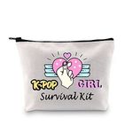 MEIKIUP K-pop Gift K-pop Merchandise Korean Drama Gifts K-pop Music Lover Makeup Bag K-drama Gift K-pop Girl/Mama Survival Kit (K-pop girl bag-)