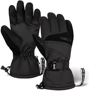 Tough Outdoors Winter Gloves - Waterproof Snow Gloves for Women and Men - Warm Womens and Mens Ski or Snowboard Gloves - Skiing & Snowboarding Gloves for Cold Weather - X-Small